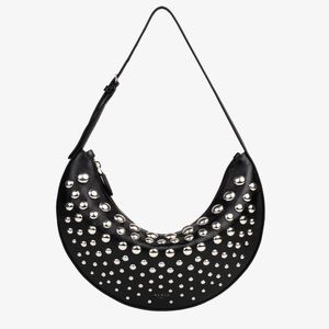 Alaia Studded Demi-Lune bag